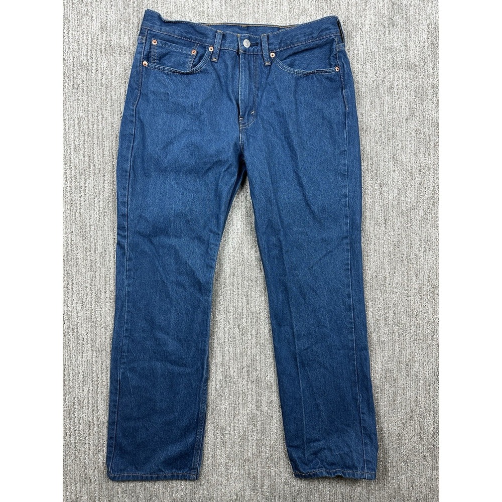 Levis 514 Jeans Mens 34x30 Blue Denim Slim Straight Medium Wash Cotton Pants